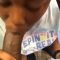 Secondary school student with massive cock